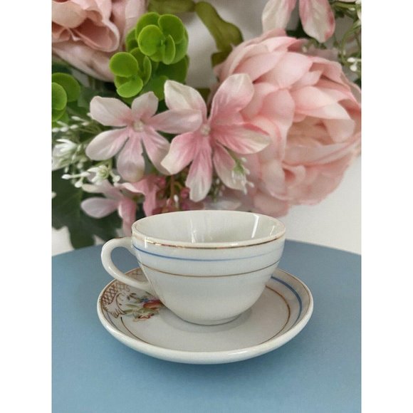 Miniature Tea Cup and Saucer Pico Occupied Japan - Picture 7 of 12